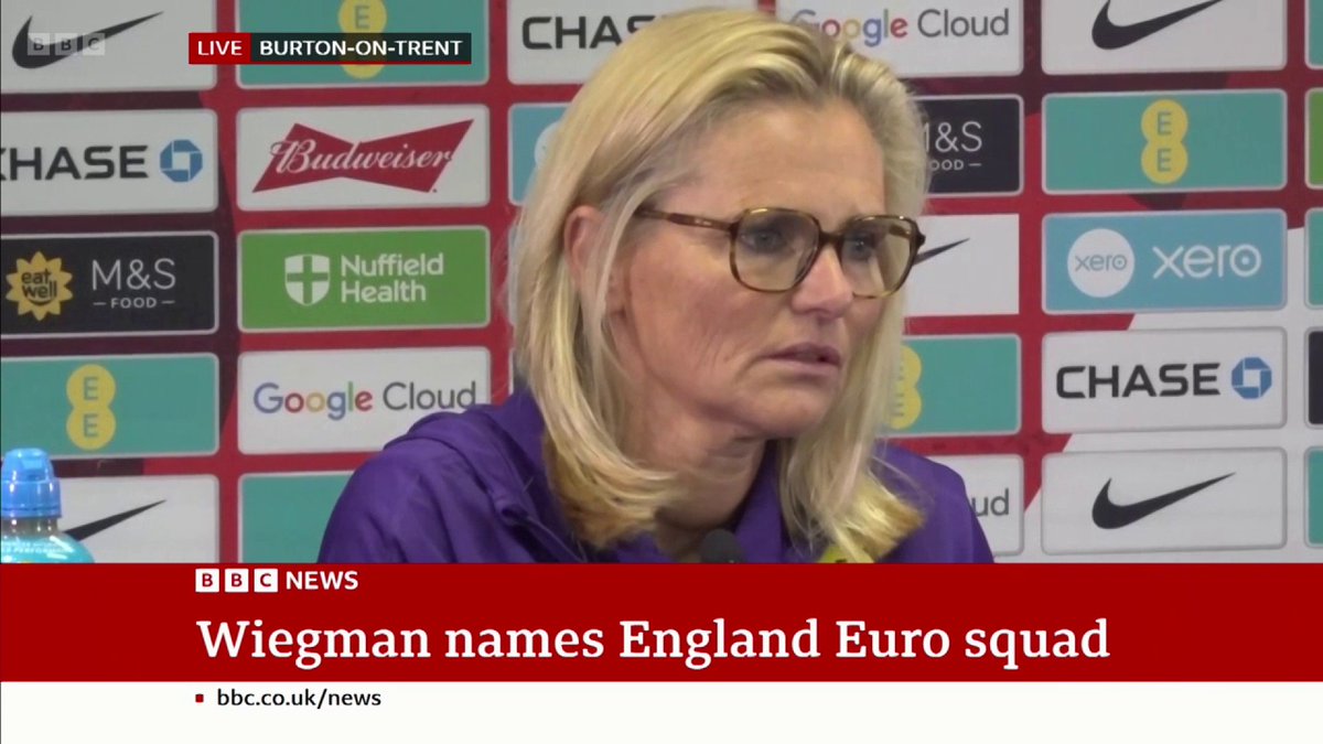 Sarina Wiegman does not believe it is a "risk" to take Lauren James to Euro 2025. #BBCFootball #Lionesses