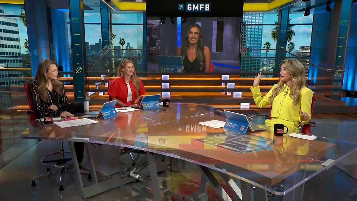 All-female cast today on Good Morning Football, featuring Jamie Erdahl, Jane Slater, cynthia frelund, and Kelsey Conway 🙌