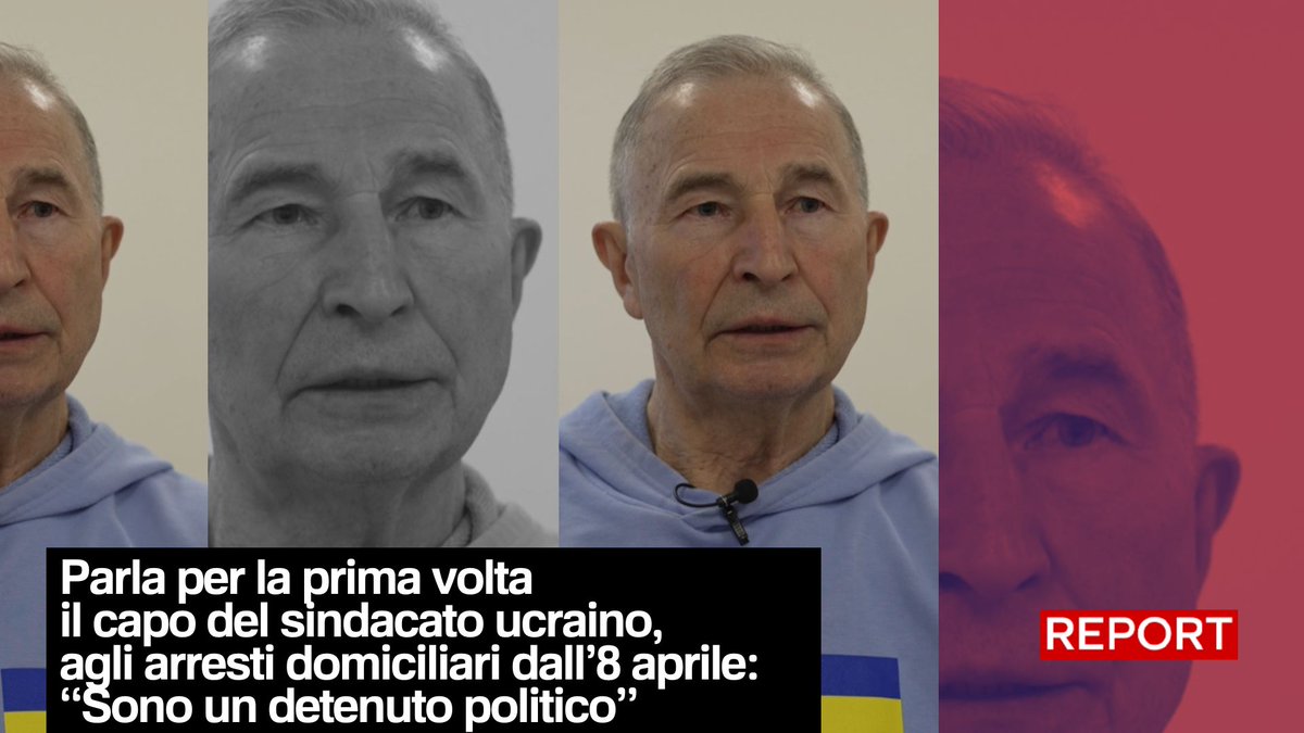 “Sono un detenuto politico”: Gregory Osoviy, 76 anni, è il segretario generale della Confederazione sindacale ucraina ed è attualmente agli arresti domiciliari a Kyiv. Questa è la sua prima intervista pubblica dopo l’arresto, avvenuto l’8 aprile.
