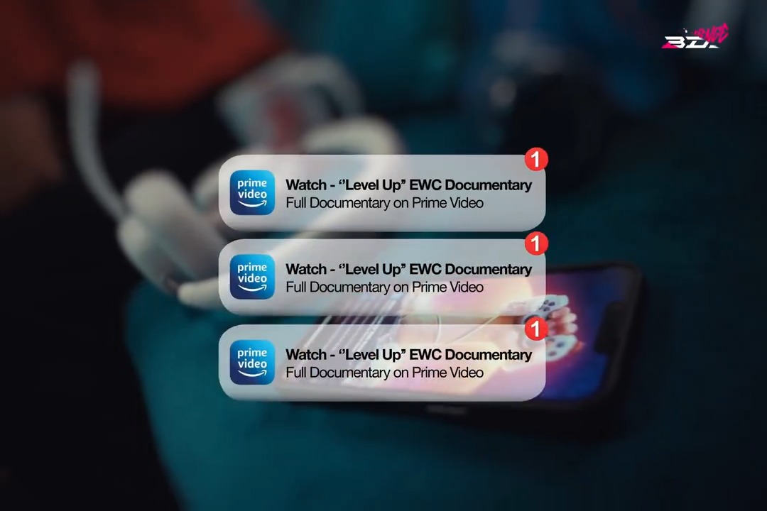 𝗔 𝗿𝗲𝗮𝗹 𝗼𝗯𝘀𝗲𝘀𝘀𝗶𝗼𝗻. Don't miss the release of LEVEL UP on Prime Video, a documentary about Esports World Cup 2024 where we finished 3rd in the Club Championship!