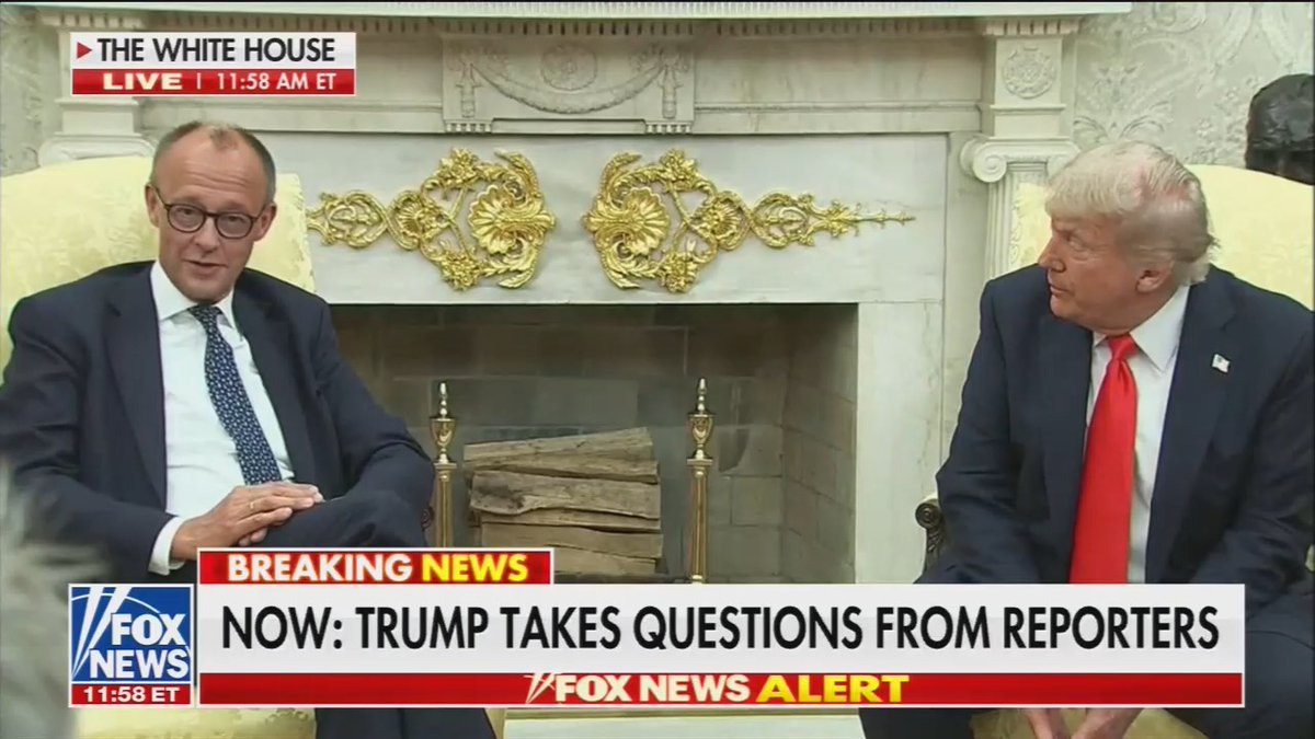 Trump: Is your English as good as your German, would you say you feel more comfortable? German Chancellor: No, it's not my mother tongue Trump: Very good
