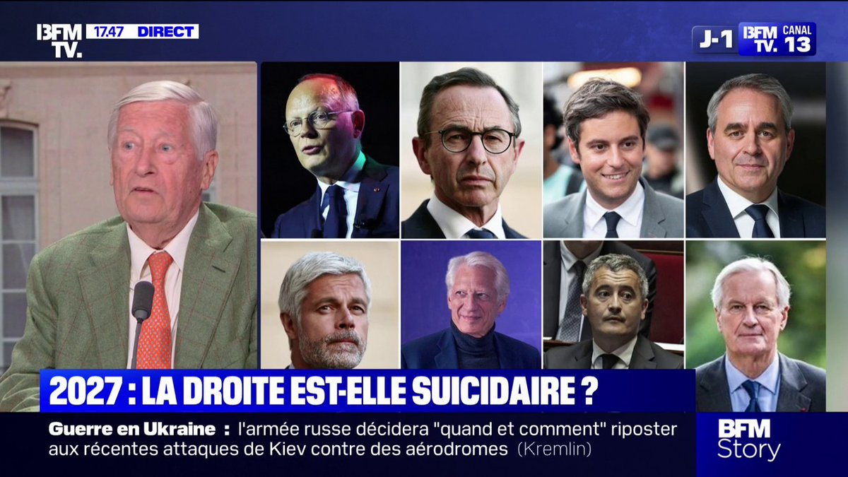 2027: "Le trop-plein est la maladie génétique de la droite, il y a une bonne demi-douzaine de candidats potentiels (…) car il n'y a pas de leader""