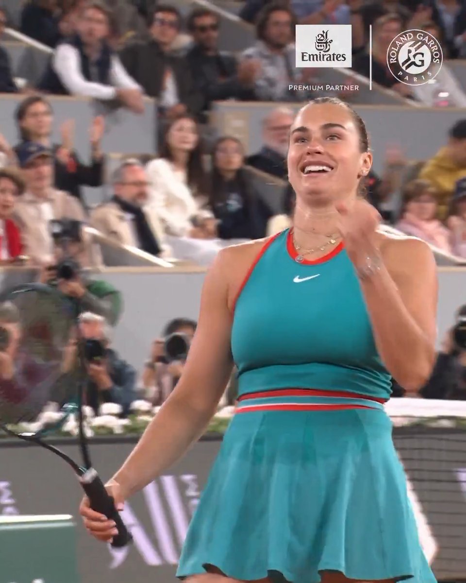 Sabalenka went the extra mile! 💥 Aryna took down reigning champ Iga Swiatek to punch her ticket to the Roland-Garros final. Watch the highlights, presented by @Emirates! ✈️ #RolandGarros #FlyBetter #Emirates
