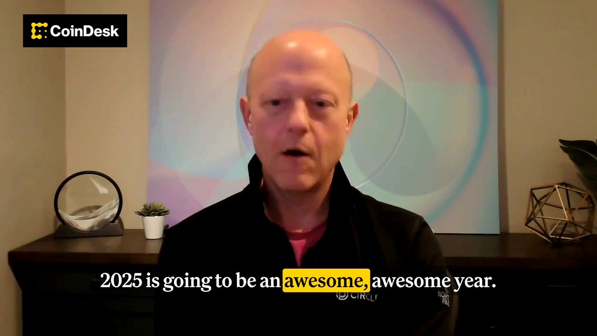 .Circle makes its public debut on the NYSE 🏛 today, something CEO Jeremy Allaire has been building towards for a long time. "[Crypto] will never go back...it's just going to be pervasive as infrastructure in the world," he said in an interview with CoinDesk last year. " 2025 is going to be an awesome, awesome year."
