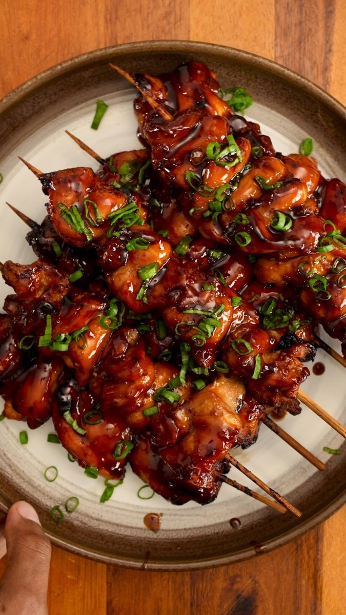 Bourbon Chicken Skewers