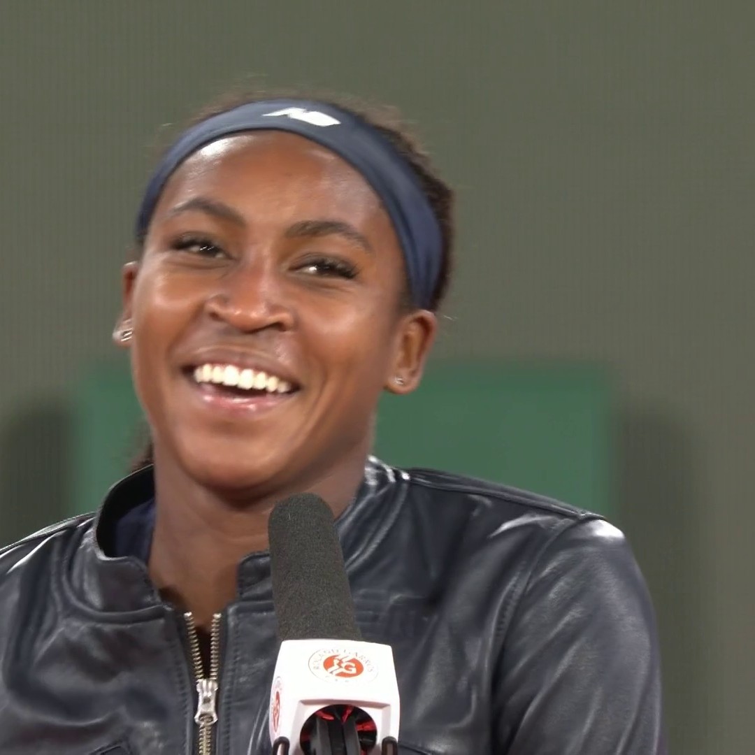 "When you were chanting her name, I was saying to myself my name!" 😅 Coco Gauff explains how she dealt with the atmosphere playing against home favourite Lois Boisson in a buzzing Paris crowd🗣️ #RolandGarros