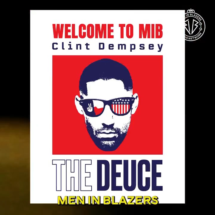CLINT DEMPSEY JOINS MEN IN BLAZERS 🇺🇸 The USMNT legend will be the face of The Deuce - a series of live shows, match reactions and podcasts covering all things US Soccer in the lead-up to a MASSIVE World Cup on home soil 🏆 Buckle up, it's going to be a fun ride ✌️