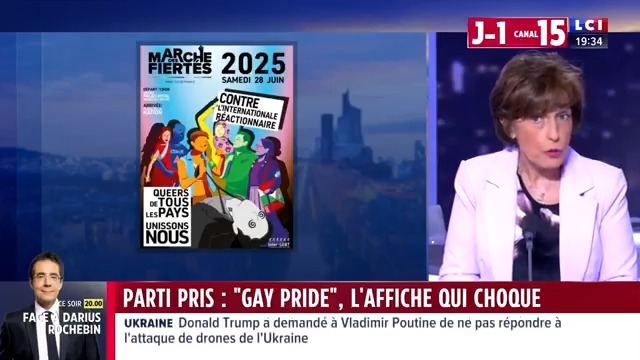 📢 : «Gay pride, l’affiche qui choque », le parti pris #politique de Ruth Elkrief Ruth Elkrief #24hPujadas #LCI #La26 ⤵️