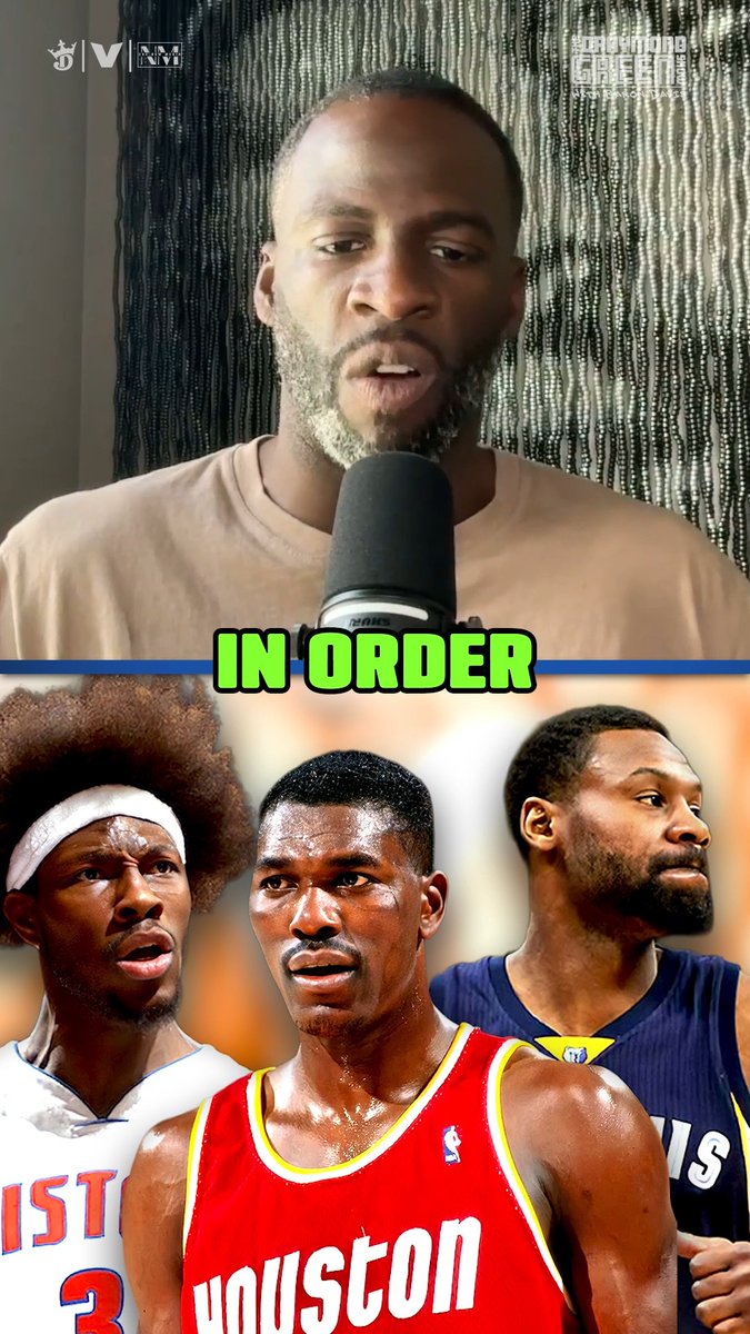 Draymond Green lists off his top 5 defenders in NBA history in no particular order: 🔒 Himself 🔒 Ben Wallace 🔒 Tony Allen 🔒 Tim Duncan 🔒 Hakeem Olajuwon Thoughts? 🤔 (via The Draymond Green Show)