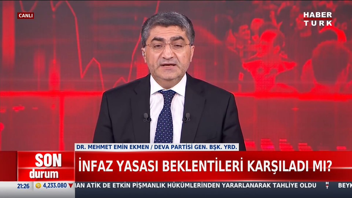 📌İnfaz yasası beklentileri karşıladı mı? DEVA Partisi Genel Başkan Yardımcısı Mehmet Emin Ekmen #TürkiyeninNabzı'nda değerlendirdi.