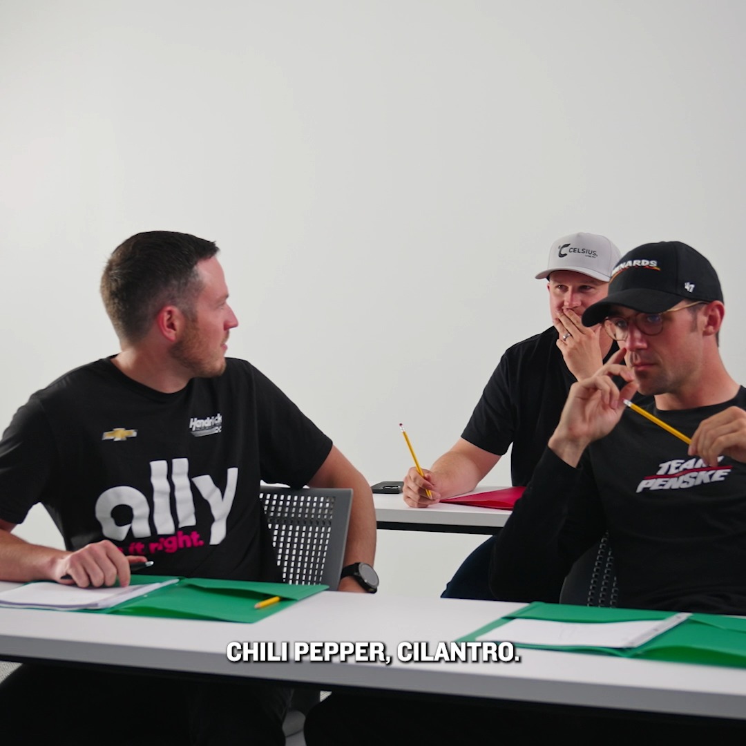 Better late than never, Austin Cindric. 😂 A new classmate joins Daniel Suárez and the crew to learn all about the food of NASCAR México.