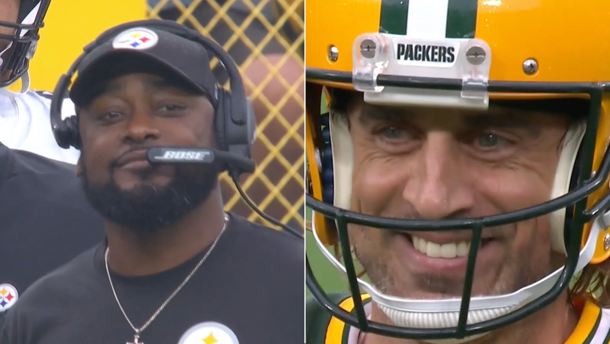 Rodgers and his new head coach have some history together 🙌 Pittsburgh Steelers