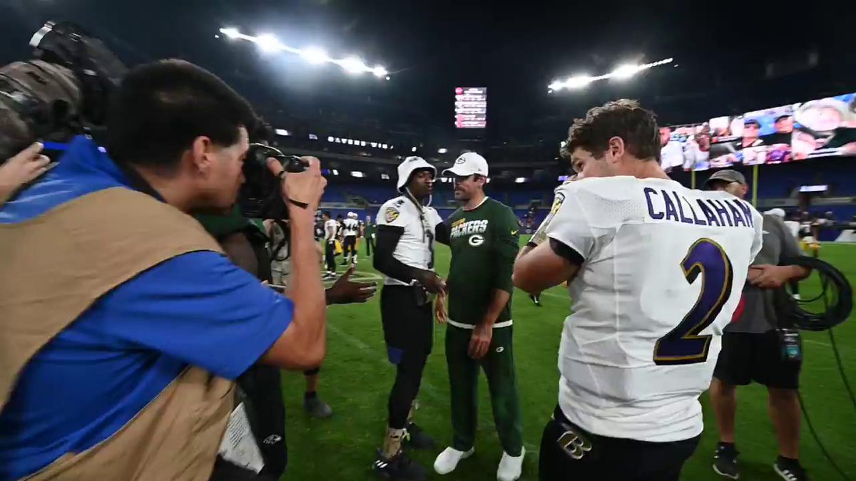 These two are division rivals now 👀 Aaron Rodgers | Lamar Jackson
