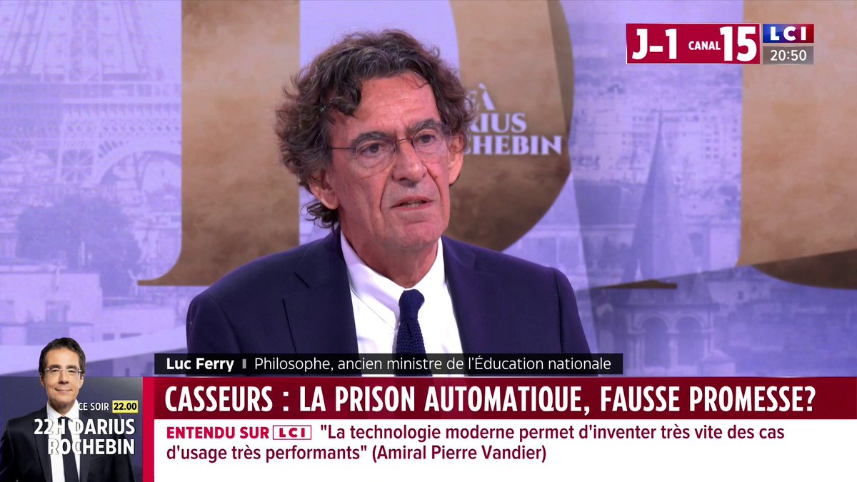 🗣️ « J'ai toujours voté gaulliste. Si c'est Retailleau, je voterai Retailleau », déclare Luc Ferry ▶️ Darius Rochebin