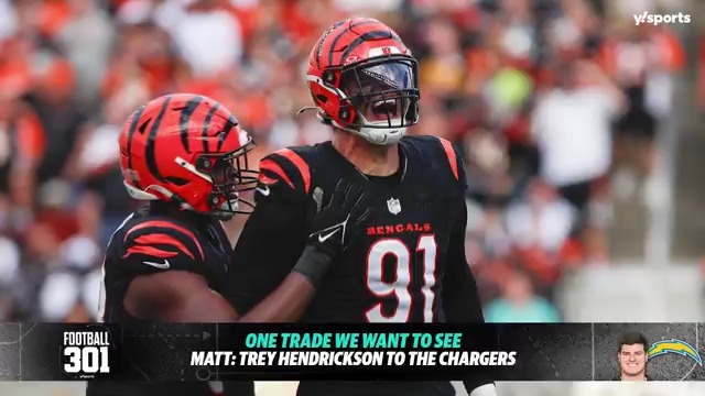 Trey Hendrickson to the Chargers? 👀 Nate Tice, charles (“you look good” - andy reid) mcdonald, and Matt Harmon discuss trades they want to see happen before training camp. (via Football 301)