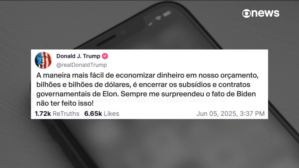 Entenda os detalhes da briga entre Trump e Musk. O presidente americano ameaçou cortar subsídio do governo, o bilionário sugeriu o impeachment dele e meteu Trump em caso de exploração sexual. Olha a baixaria.