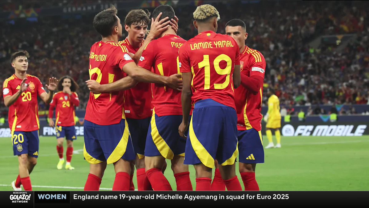 โThis 17 year old kid is absolutely dominating football.โ ๐๐๐ ๐๐๐๐ ๐๐๐ and Adam Hunt recap Spainโs 5-4 win against France and the impact Lamine Yamal has on the squad ๐ช๐ธ