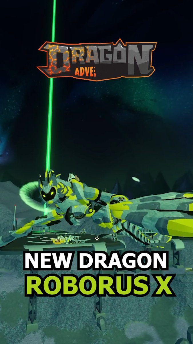 Roborus X is releasing TOMORROW with returning Galaxy Event dragons, items, buildables and more in Dragon Adventures! Who's hyped? 🤖🤚 #DragonAdventures #Roblox #RobloxDev #TwinAtlas #SonarStudios