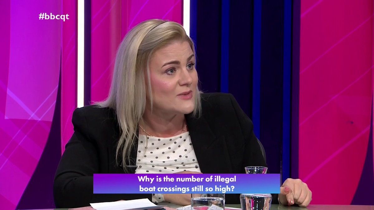“No-one is blaming the weather, the people to blame here are the criminal gangs” Labour’s Alex Davies-Jones says the UK should rely on “credible action” to reduce illegal immigration, and not “gimmicks” like the Conservatives’ Rwanda plan #bbcqt