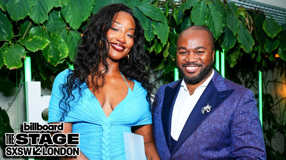 From Africa to the world 🌍 TEMS accepts the Diamond Award at Billboard's first-ever Global Power Players celebration in London.