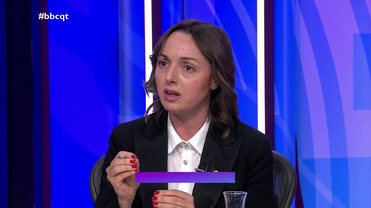 “If anybody along this table had a brother… or a son that had to make that journey, they wouldn’t discuss them in the way they discuss them” Plaid Cymru’s Llinos Medi says the UK needs a policy to “deal with” illegal immigration, but is “fed up” with the rhetoric #bbcqt