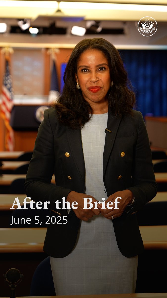 Today’s takeaway “After the Brief” with Deputy Spokesperson Houston: President Donald J. Trump's proclamation is helping secure our borders, the United States vetoed a UN Security Council resolution that targeted Israel and failed to condemn Hamas, and POTUS met with the German Chancellor.