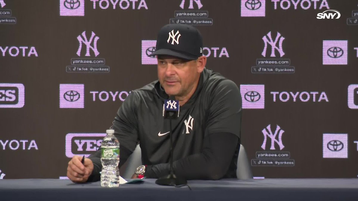 "Just a big night for Timmy. He shut the door on 'em" Aaron Boone talks about Tim Hill's fearlessness on the mound tonight vs. Cleveland