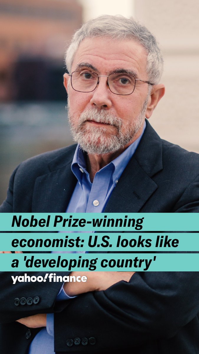 "Rising interest rates on a falling dollar is something you'd expect to see in a developing country, not in the United States of America," Nobel Prize-winning economist Paul Krugman says.