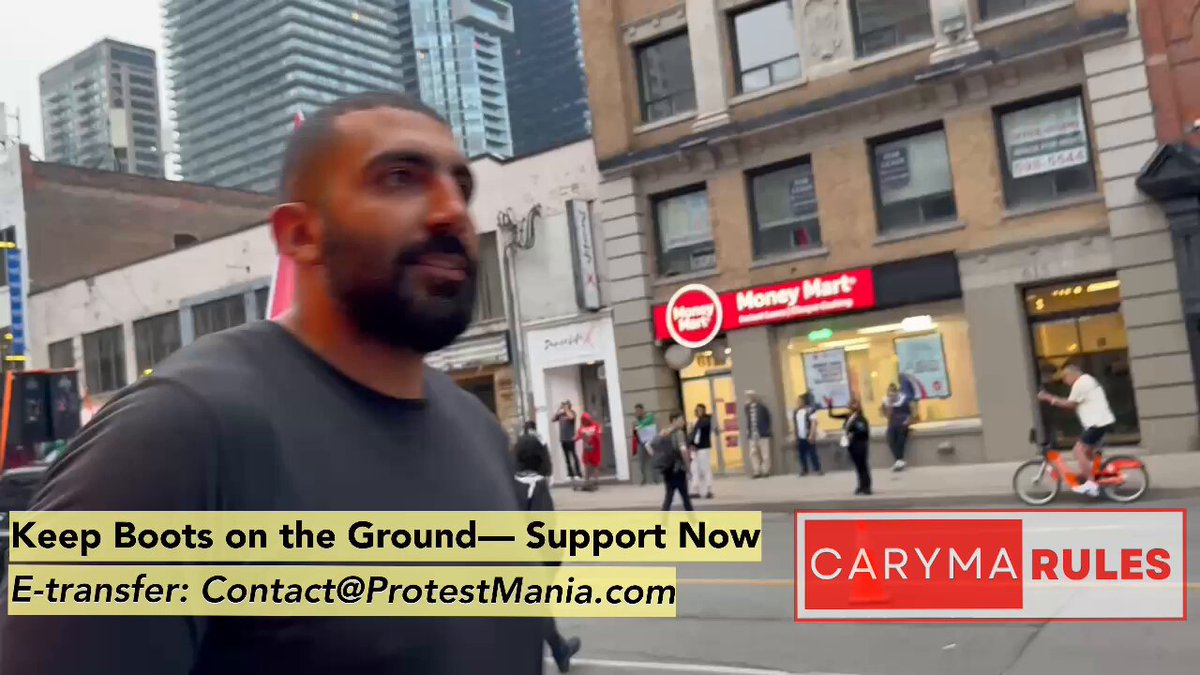Why is blatant intimidation and assault tolerated right in front of police? 📸 Jun 5, 2025 #cdnpoli #Toronto #ProtestMania