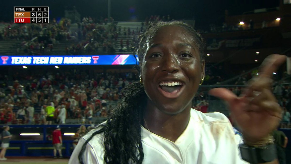 “Wreck Em forever! It’s incredible that he’s here!” NiJaree Canady shows love to Patrick Mahomes II after Texas Tech Softball's Game 2 win over Texas 🔥