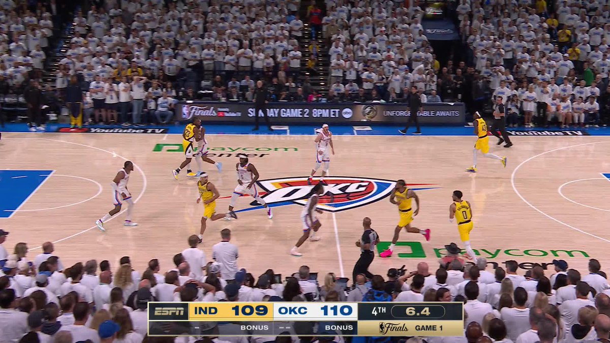 TYRESE HALIBURTON DID IT AGAIN ‼️ His game-winner STEALS Game 1 of the #NBAFinals for the Indiana Pacers 🤯
