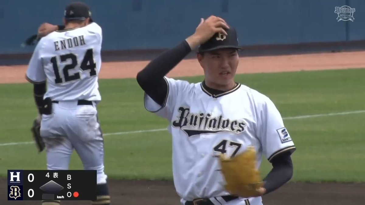 ⚾️#ウエスタン・リーグ オリックスの高卒ドラ3ルーキー #山口廉王 投手✨ 公式戦初登板🙌 先頭打者から全球ストレートで三球三振を奪う🤩‼️ 🆚 #オリックス vs #くふうハヤテ #プロ野球 #ファーム #Bs2025 #仙台育英 #イージースポーツ にて プロ野球ファームを徹底配信💪