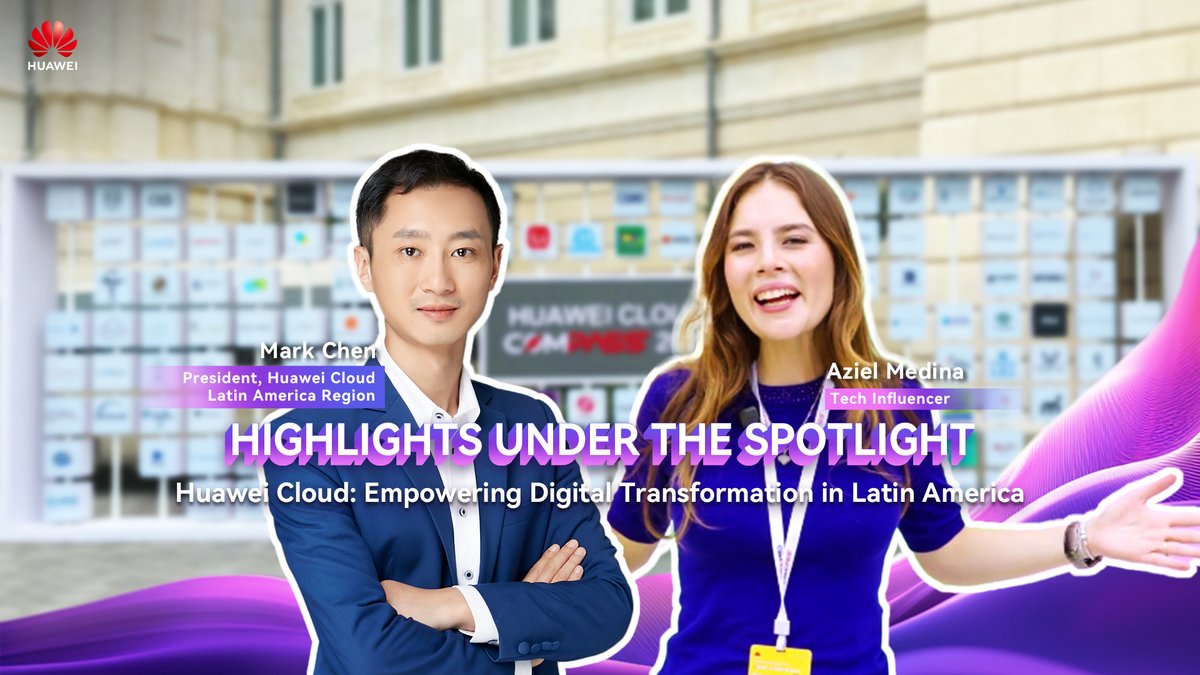 At #HuaweiCloud COMPASS, Tech Influencer Aziel Medina spoke with Mark Chen, President of Huawei Cloud Latin America Region, about the future of AI and cloud in the region. Mark shared Huawei Cloud's priorities: deploying Pangu Models, advancing data infrastructure, and helping enterprises modernize legacy systems. He also emphasized how China's innovation mindset can inspire digital transformation across Latin America. Huawei Cloud is embracing openness and collaboration to build the future—together. #COMPASS2025 #AHEADINTIME
