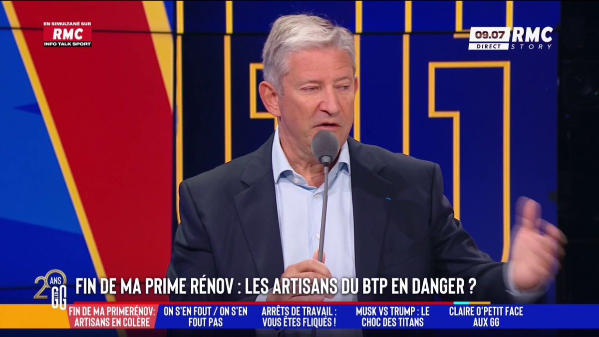 🏠 Suspension de MaPrimeRénov’ : comprenez-vous la colère des artisans ? 🗣️ Emmanuel de Villiers : "Au-delà du fait que je compatis avec toutes les entreprises concernées, je trouvais ce dispositif limite communiste ! Si on commence à tout subventionner, on crée des besoins..." #GGRMC