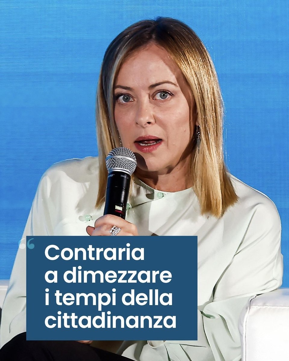 Dimezzare i tempi della cittadinanza? Sono contrarissima.