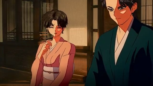 自主制作アニメ（恋愛物）「好きさ」の色付き進捗 これでちょうど半分くらいです この後キスして終了