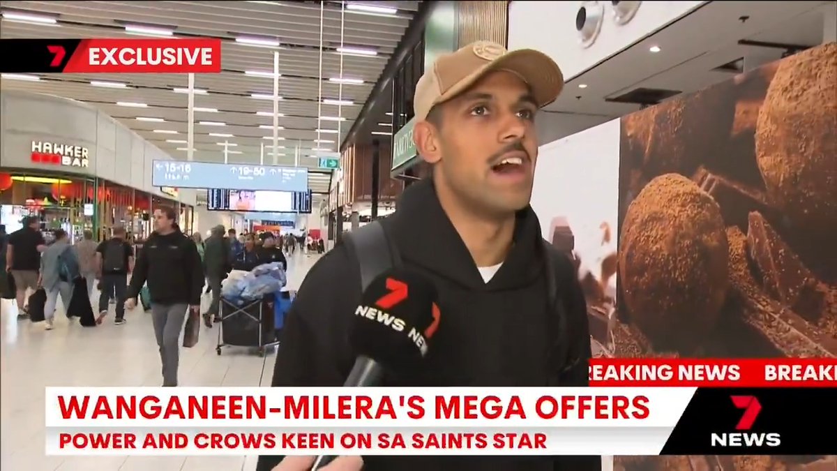 BREAKING: 7NEWS has spoken exclusively with in-demand South Aussie Saints superstar Nasiah Wanganeen-Milera. Josh Money 7AFL #7NEWS