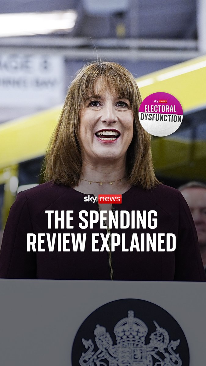 'This is going to be a massive moment' On 11th June, Rachel Reeves will deliver the Spending Review - but what is it, and why is it a big deal? Beth Rigby & Ruth Davidson try to explain it on the latest episode of Electoral Dysfunction Listen 👉