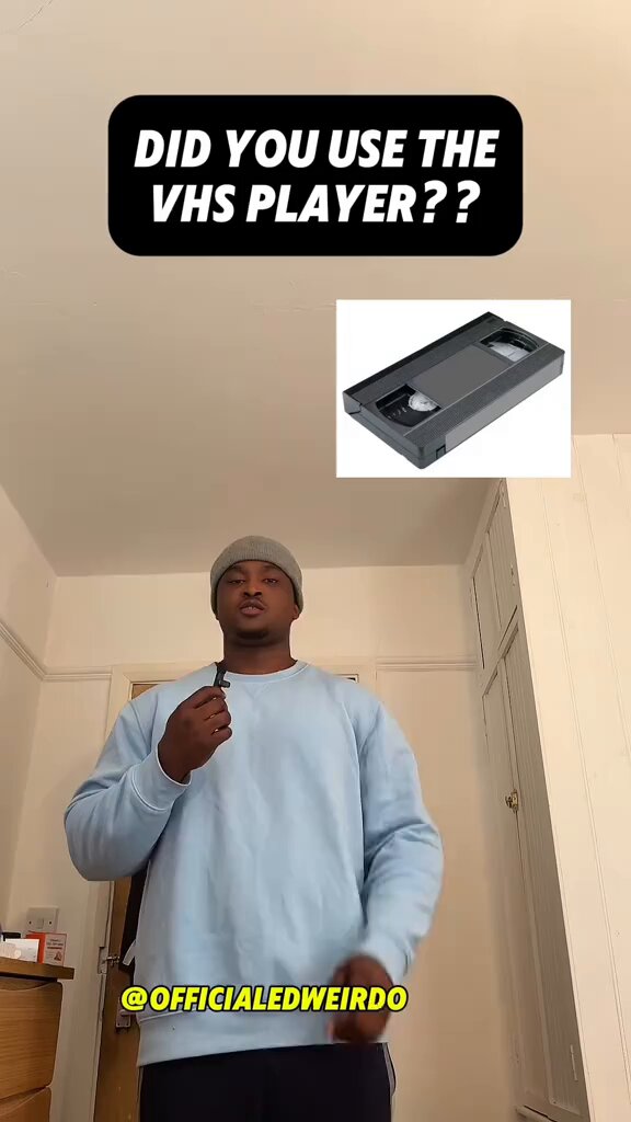 Do you remember the VHS player?