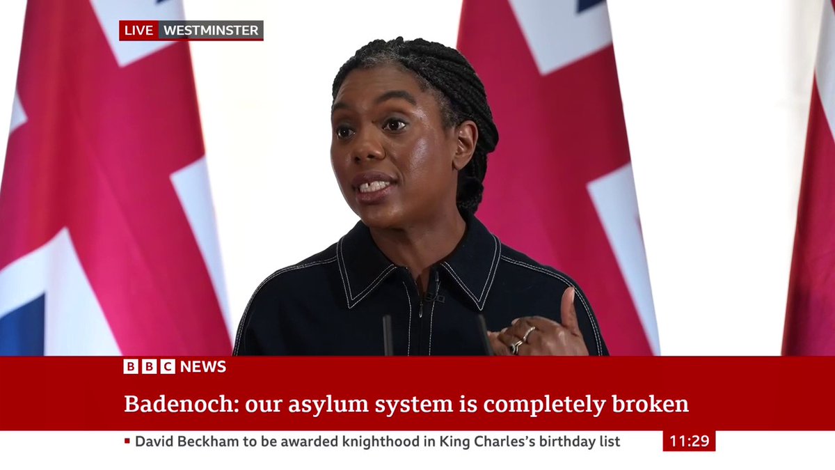 "What we want is a functioning legal system, and a country that has a rule of law that everyone else in the world looks up to as a shining light" Kemi Badenoch tells Chris Mason what she wants her review into a possible ECHR exit to achieve
