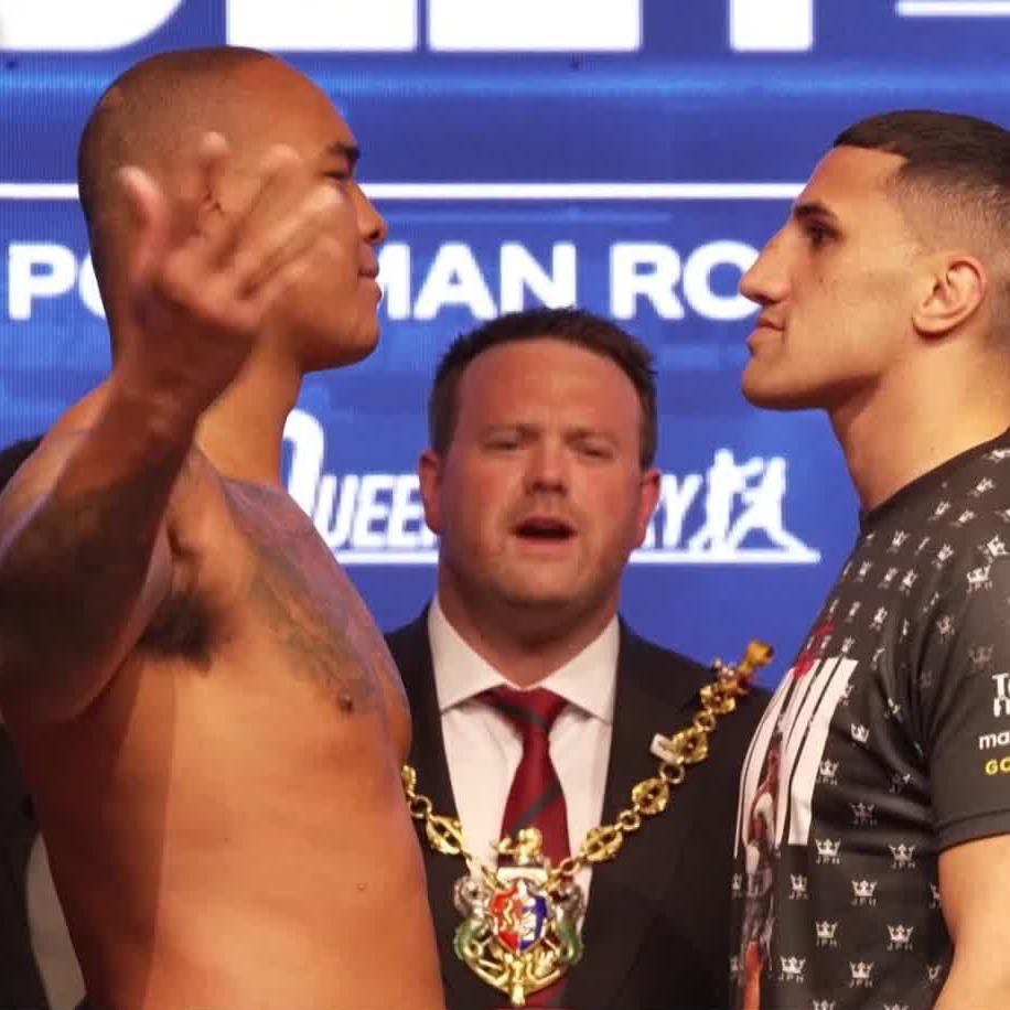 𝗙𝗔𝗖𝗘 👀 𝗢𝗙𝗙 🇬🇧 Fabio Wardley vs. Justis Huni 🇦🇺 👑 Queensberry Promotions vs. Matchroom Boxing 🥊 #WardleyHuni | June 7 | Live on DAZN