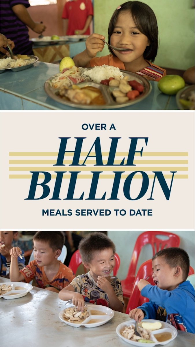 In 2024, you made life a whole lot better for children and their families in feeding centers around the world. Last year, we supported 765 feeding sites in 26 countries. And we hit a ministry milestone of serving over a half billion meals to date. Check out the full 2024 Annual Report at #HandOfHope #AnnualReport2024
