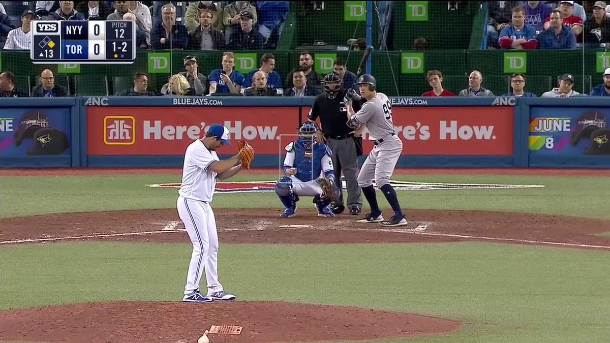 Seven years ago today: Aaron Judge's two-run bomb breaks a THIRTEENTH INNING scoreless tie in Toronto
