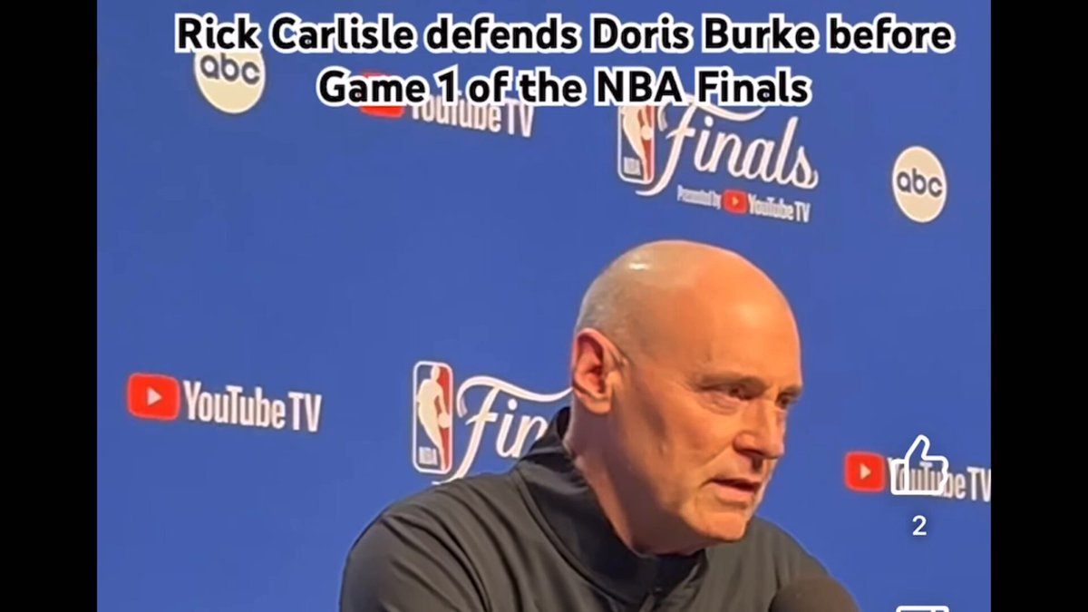 Doris Burke is one of the most respected people in broadcasting. Not a debate. With rumours swirling about her future at ESPN, Pacers head coach Rick Carlisle took time before Game One of the Finals to remind people what she means to the sport.