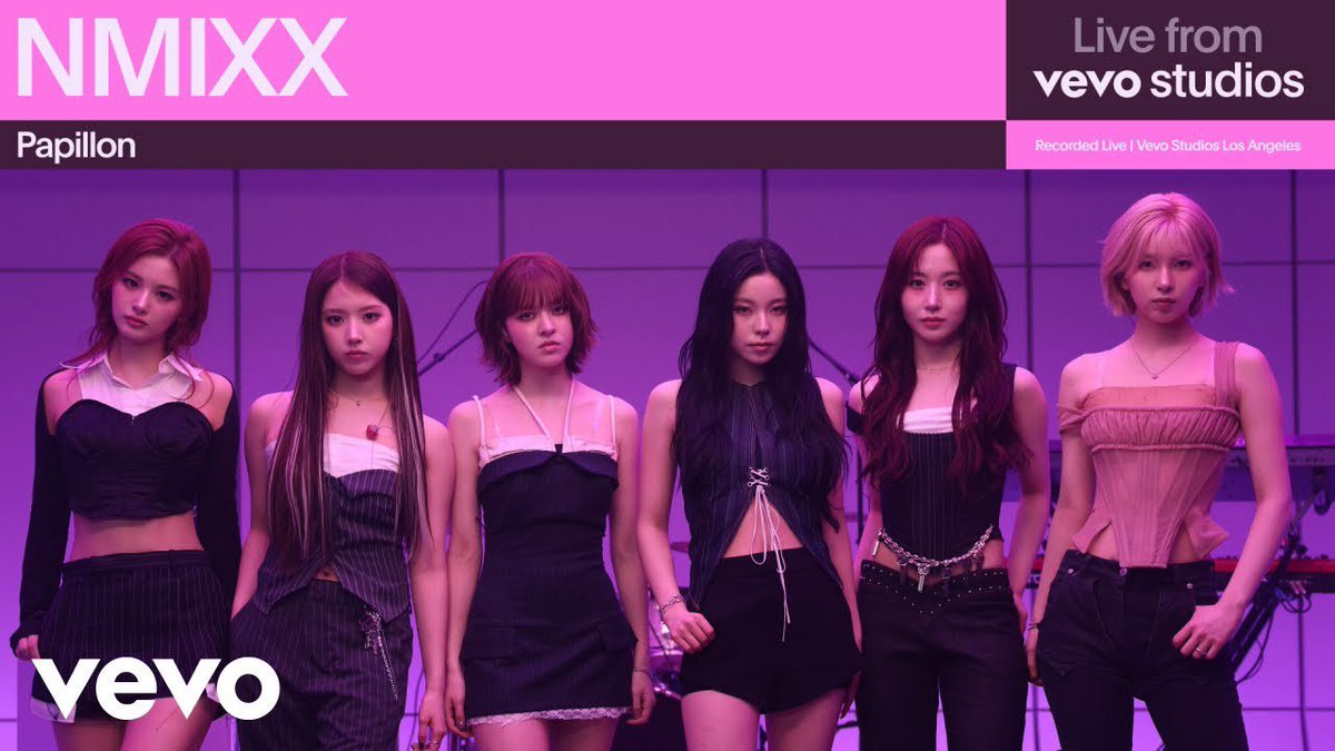 NMIXX PERFORMING ‘PAPILLON’ LIVE FROM VEVO STUDIOS AND WITH LIVE BAND TOO OMG