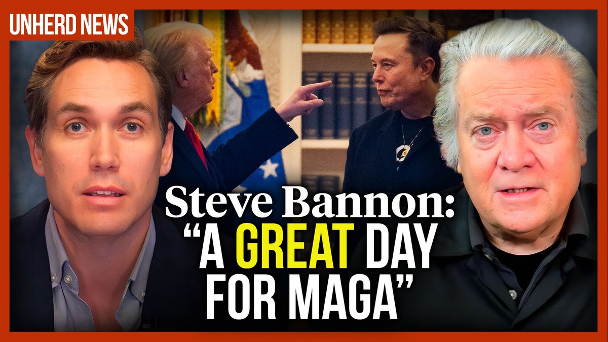 MAGA high priest, STEVE BANNON 🇺🇸, is Elon Musk’s greatest critic. He tells UnHerd’s Freddie Sayers that today is a great day for his movement: