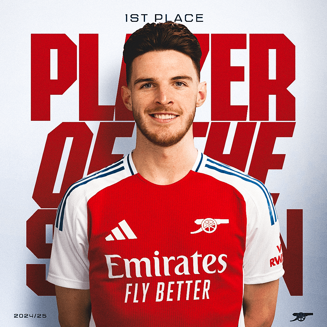 From heroic tackles to jaw-dropping free-kicks... Declan Rice is our Player of the Season with 52% of the vote 🥇