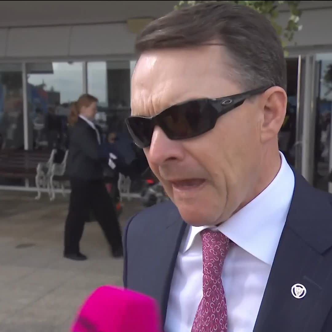 "You couldn't have asked for it to go better." Aidan O'Brien on the Betfred Derby prep for The Lion In Winter since York. Getting cover from the widest draw in 19? "He might not need it," says the trainer... 👀