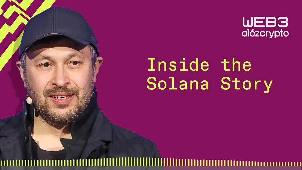 New podcast episode just dropped! Solana cofounder shares the origin and evolution of Solana; what sets the chain’s culture, values, and tech apart; how it has gotten to where it is today (despite several near-death brushes); and much more in conversation with a16z General Partner Ali Yahya. Tune in: