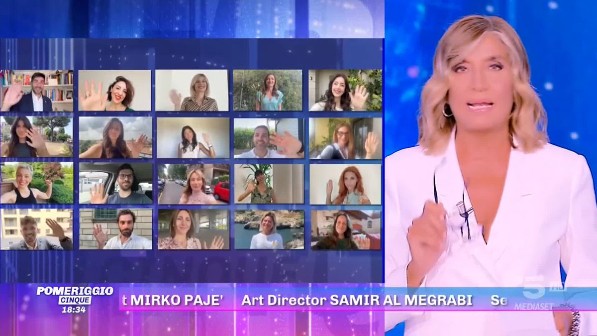 Grazie a tutti per averci seguito! 💙 I saluti commossi di Myrta Merlino #Pomeriggio5